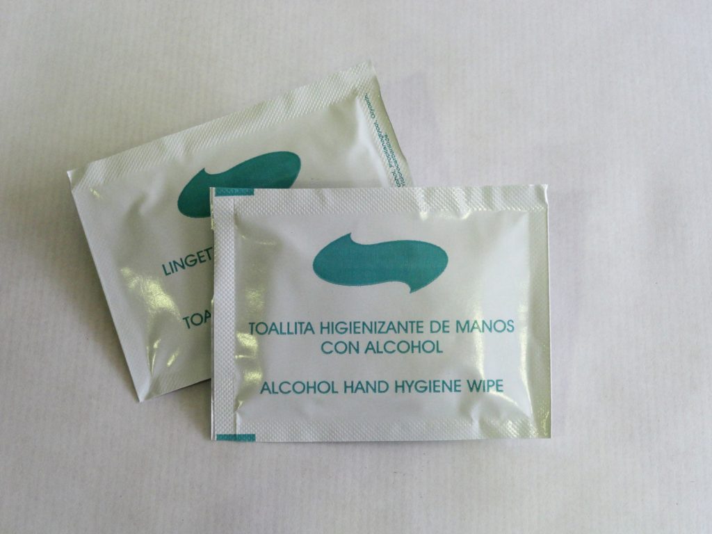 toallitas con gel hidroalcoholico con fragancia